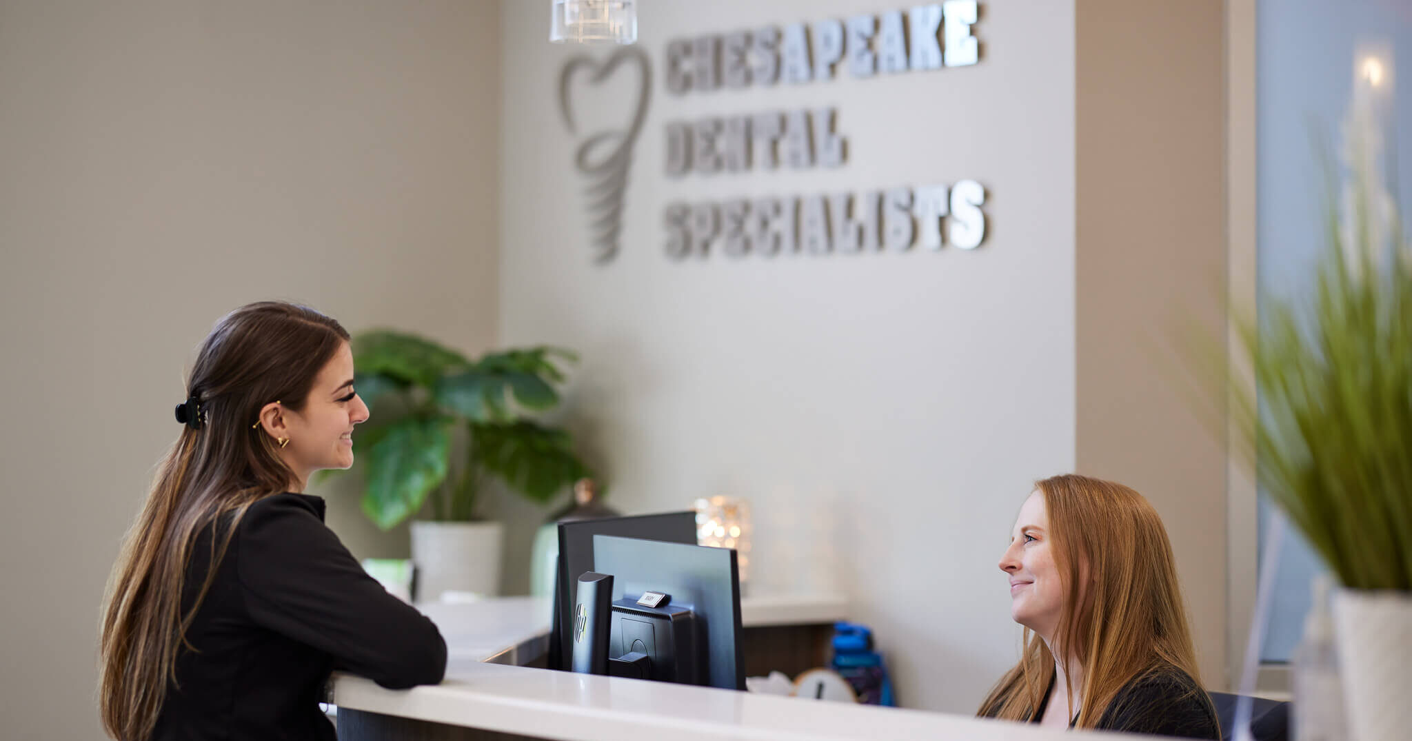 Front desk at Chesapeake Dental Specialists